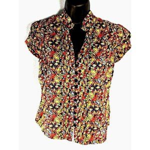 Fei  Anthropologie size 2 Button Paisley Floral